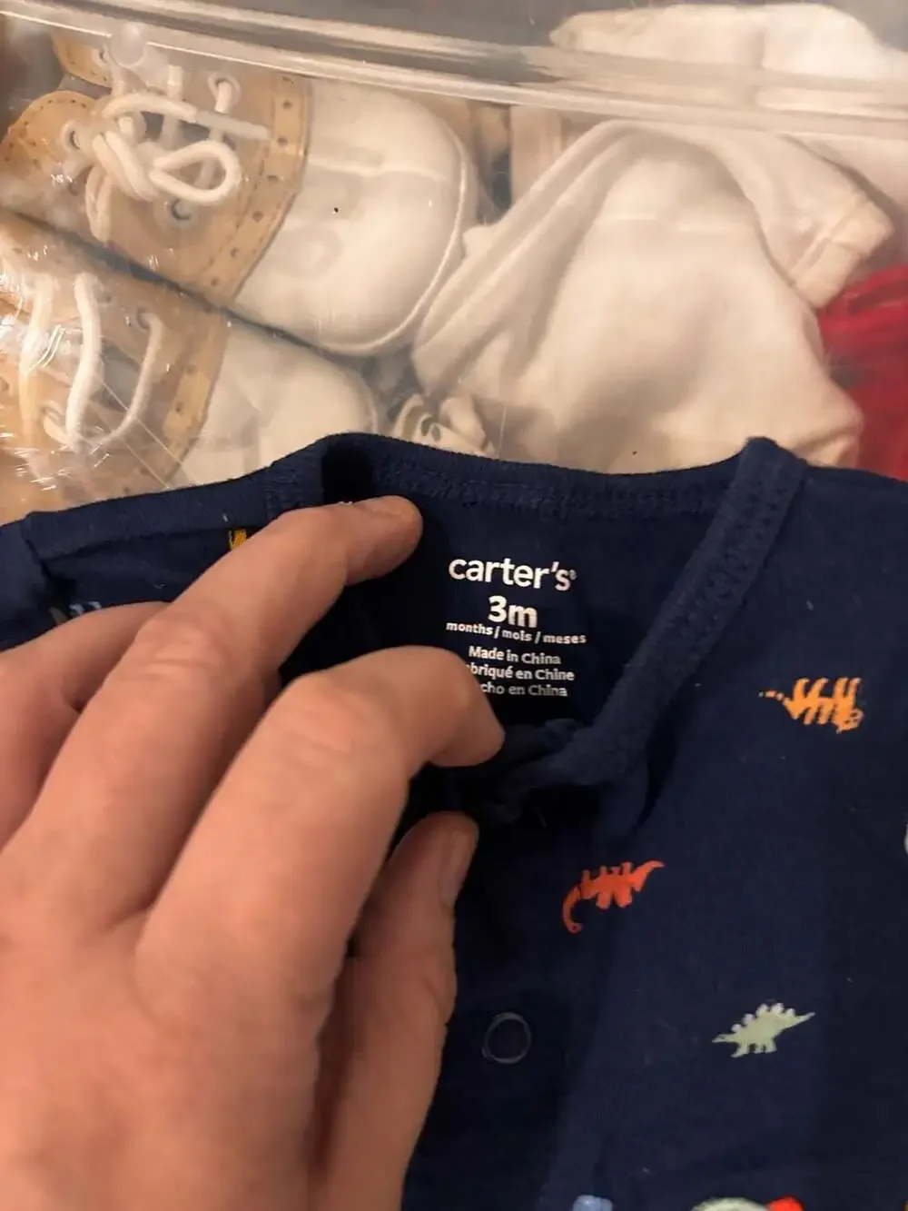 Carter's Baby Boy Dinosaur Print Snap-Up Romper